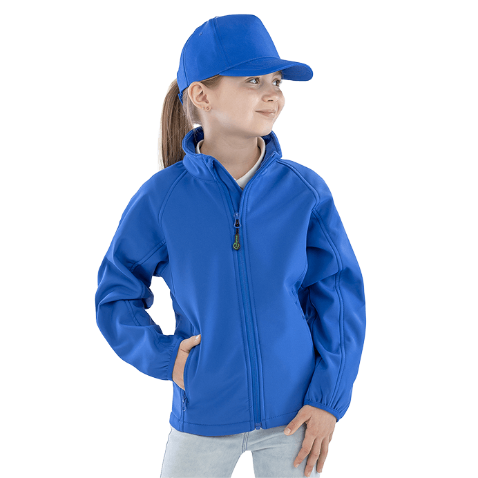 Result Recycled Junior Softshell Jacket | Showerproof | Soft Feel | 4 Colours | Ages 4-14 - Summer Jacket - Logo Free Clothing