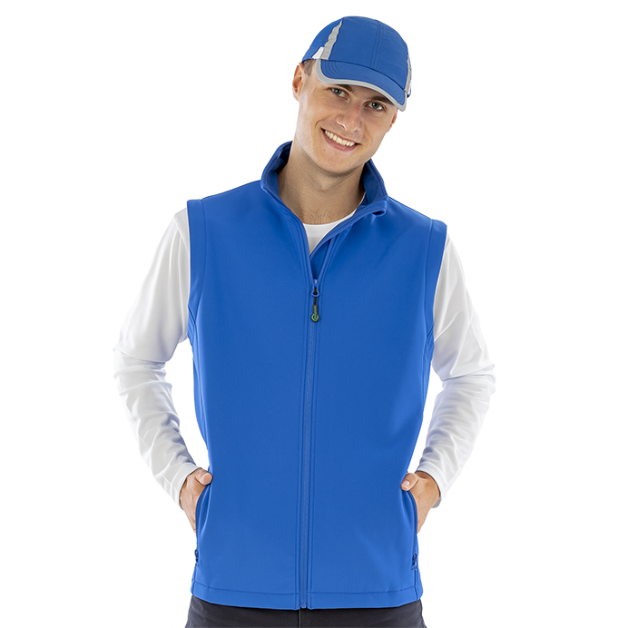 Result Recycled 2-Layer Mens Softshell Gilet | Sustainable Body Warmer | 4 Colours | S-3XL - Gilet - Logo Free Clothing