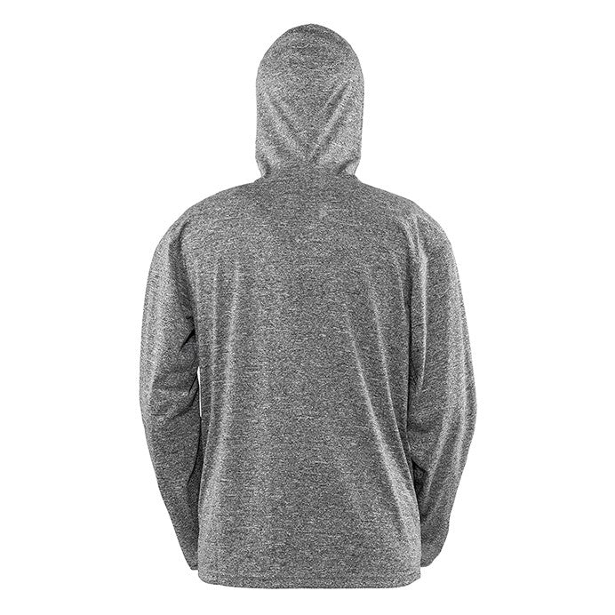 Spiro Fitness Mens Hooded Tee-Jacket | Lightweight Full Zip Hoodie | Grey Marl | S-3XL - Hoodie - Logo Free Clothing