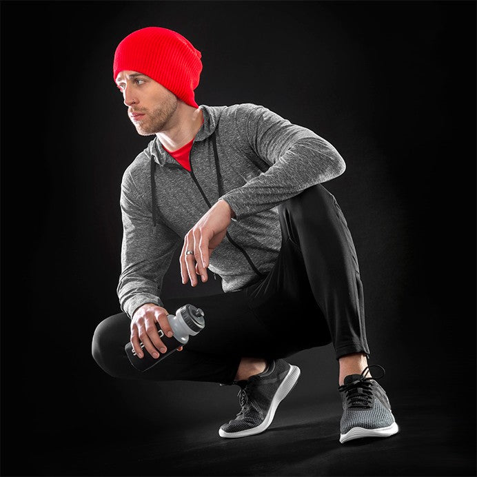 Spiro Fitness Mens Hooded Tee-Jacket | Lightweight Full Zip Hoodie | Grey Marl | S-3XL - Hoodie - Logo Free Clothing