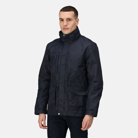 Regatta Benson III Mens 3-In-1 Waterproof Jacket | Detachable Layer | Black or Navy | S-4XL - Winter Jacket - Logo Free Clothing