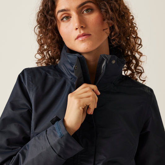 Regatta Benson III Ladies 3-In-1 Waterproof Jacket | Detachable Layer | Black or Navy | 10-20 - Winter Jacket - Logo Free Clothing