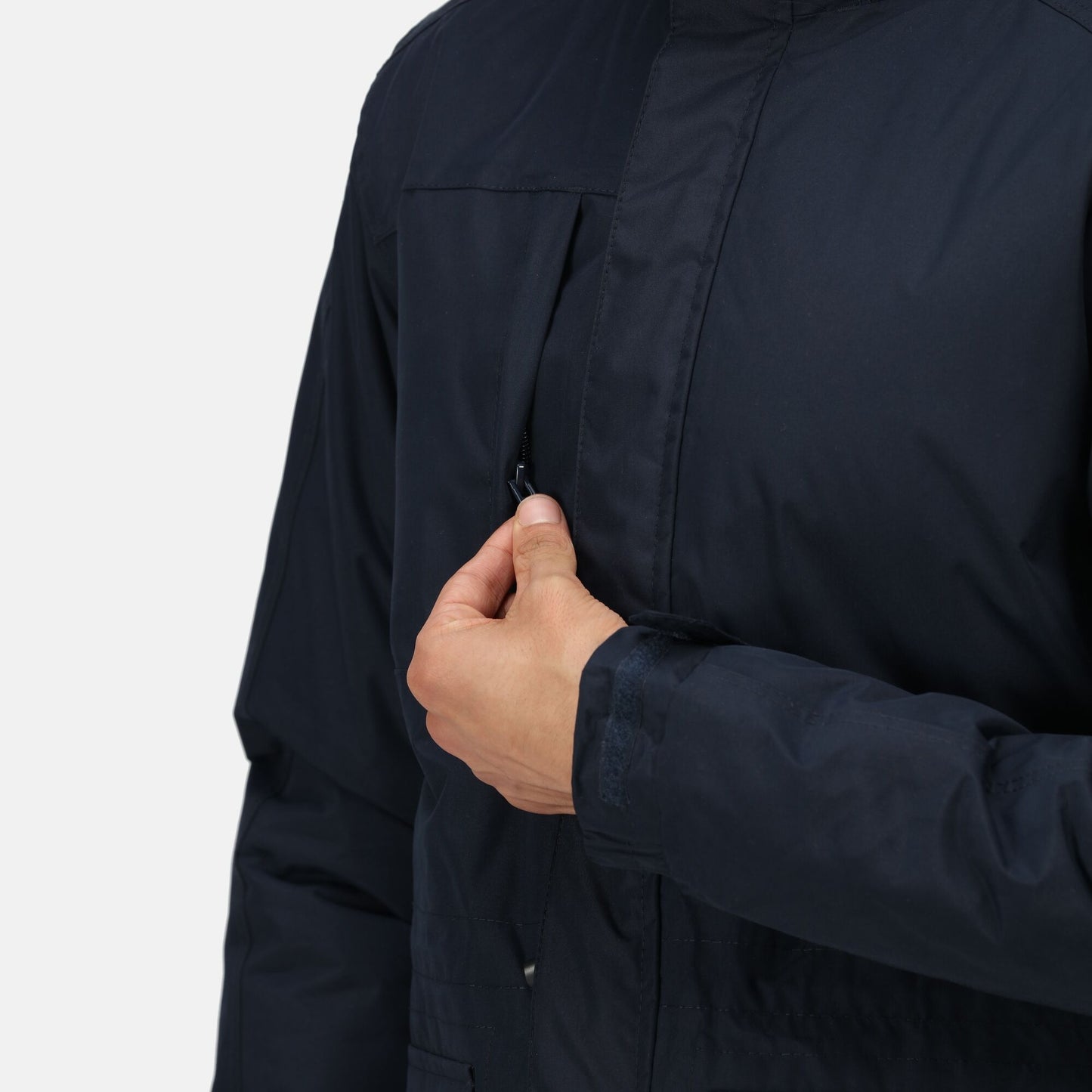Regatta Darby III Mens Insulated Parka Jacket | Waterproof | Hooded | Black or Navy | S-3XL - Winter Jacket - Logo Free Clothing