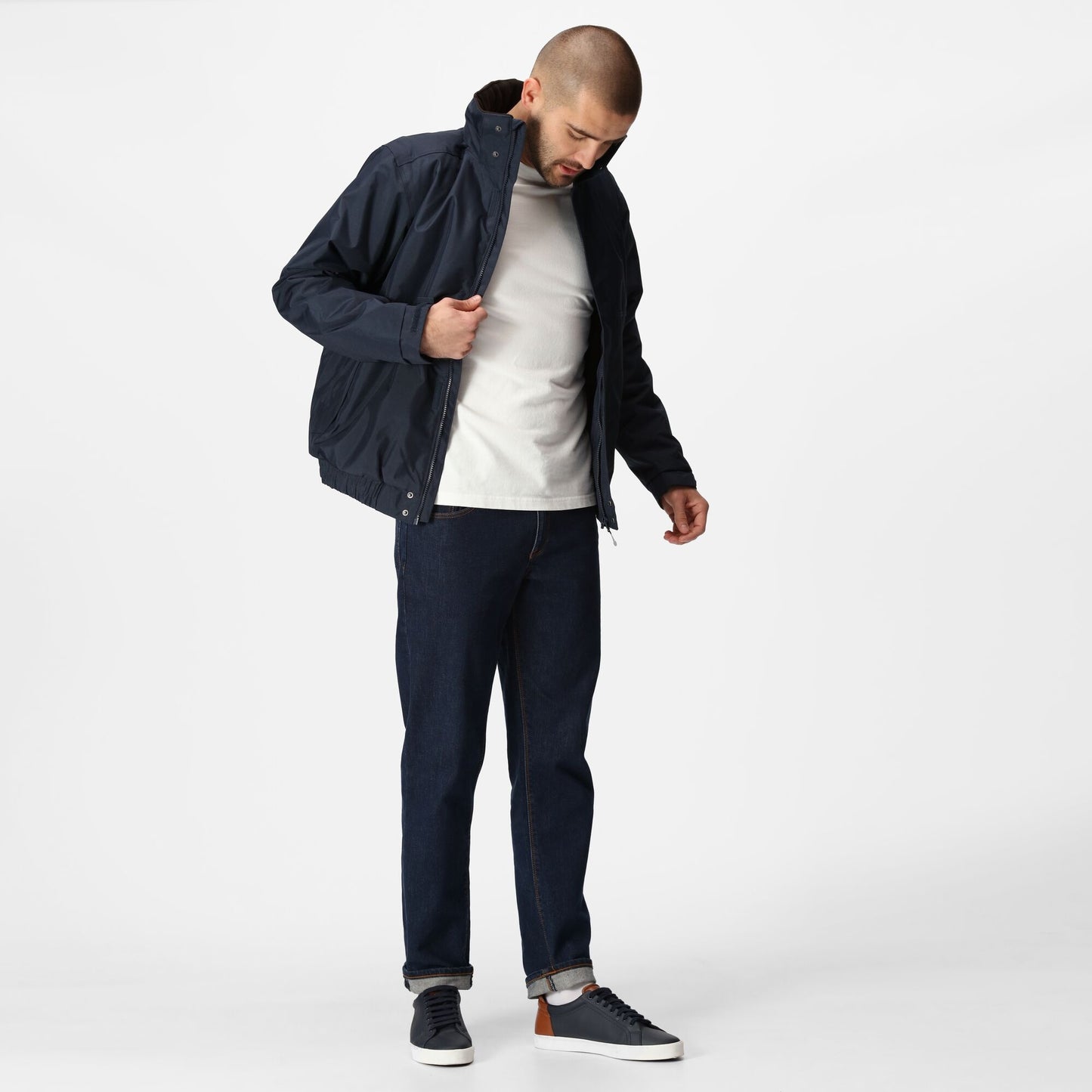 Regatta Blockade Mens Waterproof Jacket | Hooded | Stormflap | Black or Navy | S-3XL - Winter Jacket - Logo Free Clothing