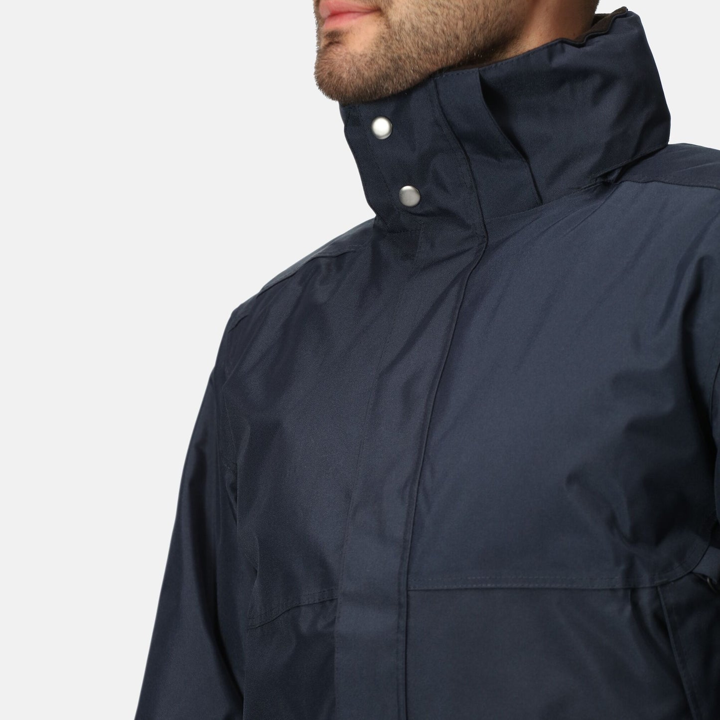 Regatta Blockade Mens Waterproof Jacket | Hooded | Stormflap | Black or Navy | S-3XL - Winter Jacket - Logo Free Clothing
