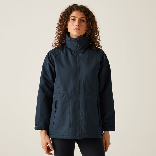 Regatta Hudson Ladies Fleece Lined Jacket | Waterproof | Hooded | Black or Navy | 10-18 - Winter Jacket - Logo Free Clothing