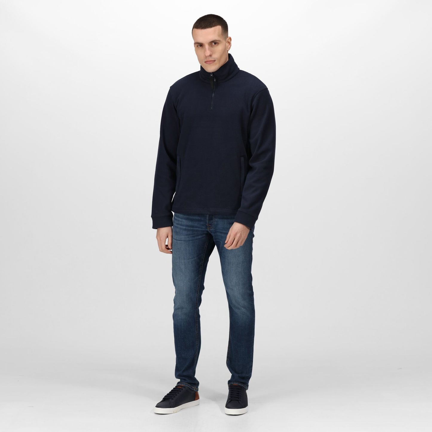 Regatta Thor Overhead Mens Fleece | Half Zip | Zipped Pockets | Soft | 2 Colours | S-3XL - Fleece - Logo Free Clothing