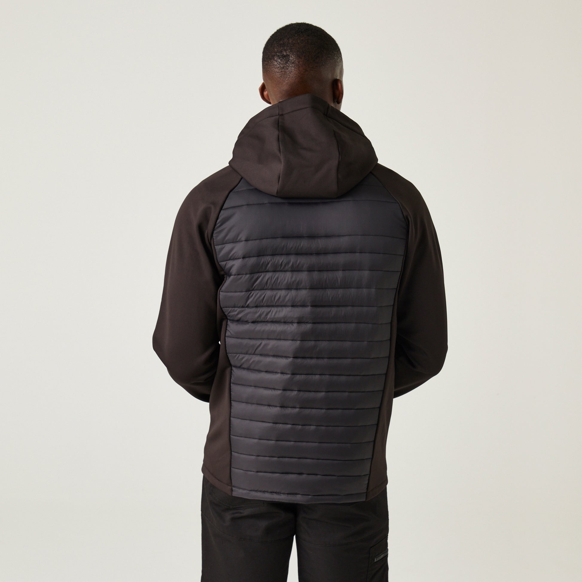 Regatta Navigate Mens Hybrid Stretch Jacket | Lightweight | Hooded | 7 Colours | S-3XL - Summer Jacket - Logo Free Clothing