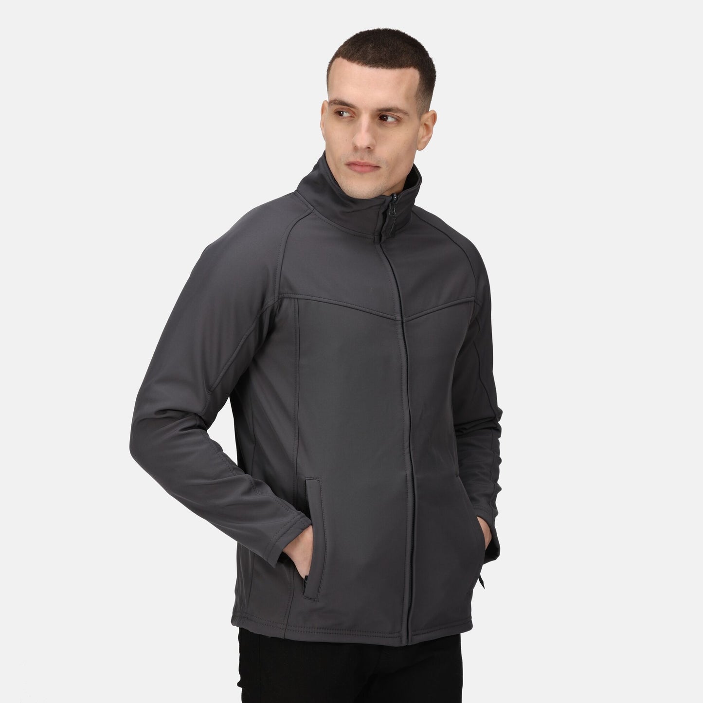 Regatta Uproar Mens 2-Layer Softshell Jacket | Showerproof | Super Soft | 6 Colours | S-3XL - Summer Jacket - Logo Free Clothing