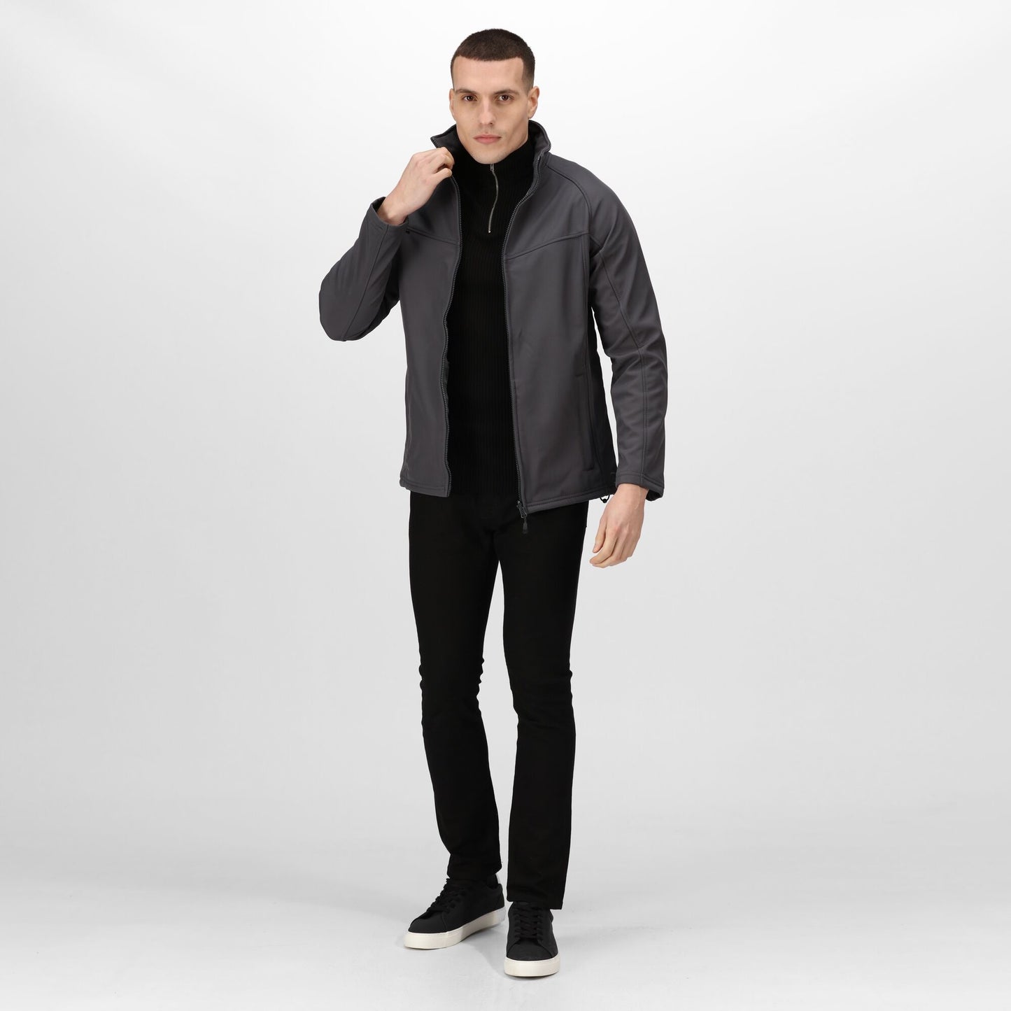 Regatta Uproar Mens 2-Layer Softshell Jacket | Showerproof | Super Soft | 6 Colours | S-3XL - Summer Jacket - Logo Free Clothing