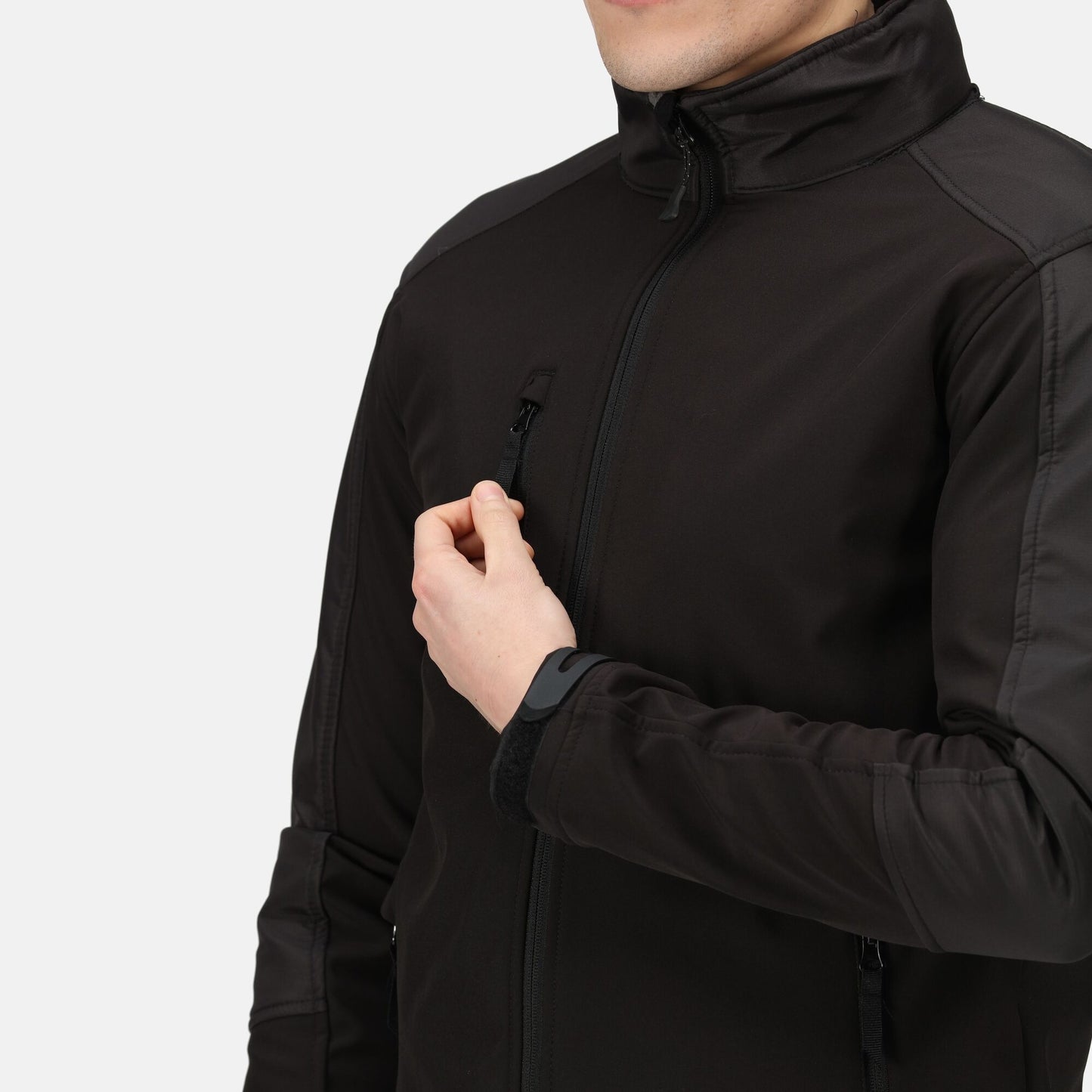 Regatta Hydroforce Mens 3-Layer Softshell Jacket | Waterproof | Black or Navy | S-3XL - Winter Jacket - Logo Free Clothing