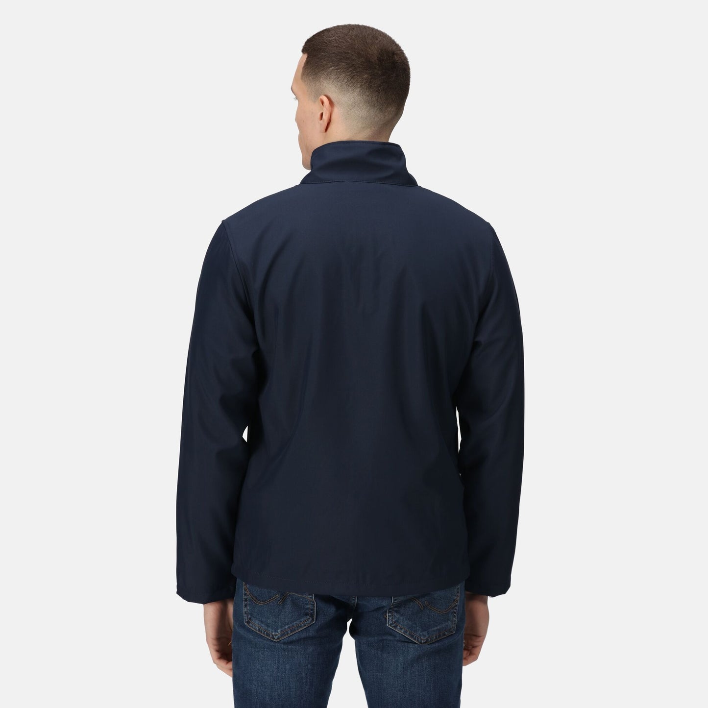 Regatta Classic Mens Softshell Jacket | Lightweight | Waterproof | Black or Navy | S-3XL - Summer Jacket - Logo Free Clothing