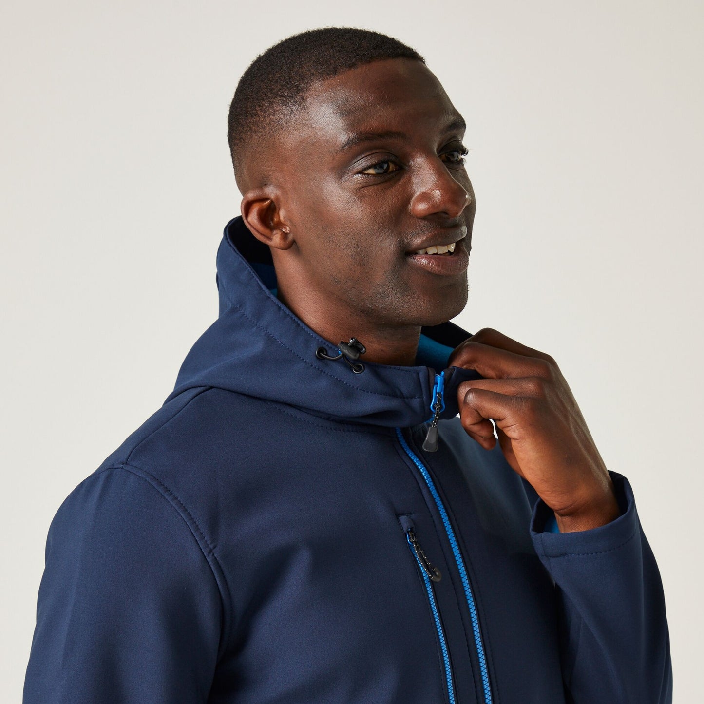 Regatta Navigate Mens 2-Layer Hood Softshell Jacket | Showerproof | 7 Colours | S-3XL - Summer Jacket - Logo Free Clothing