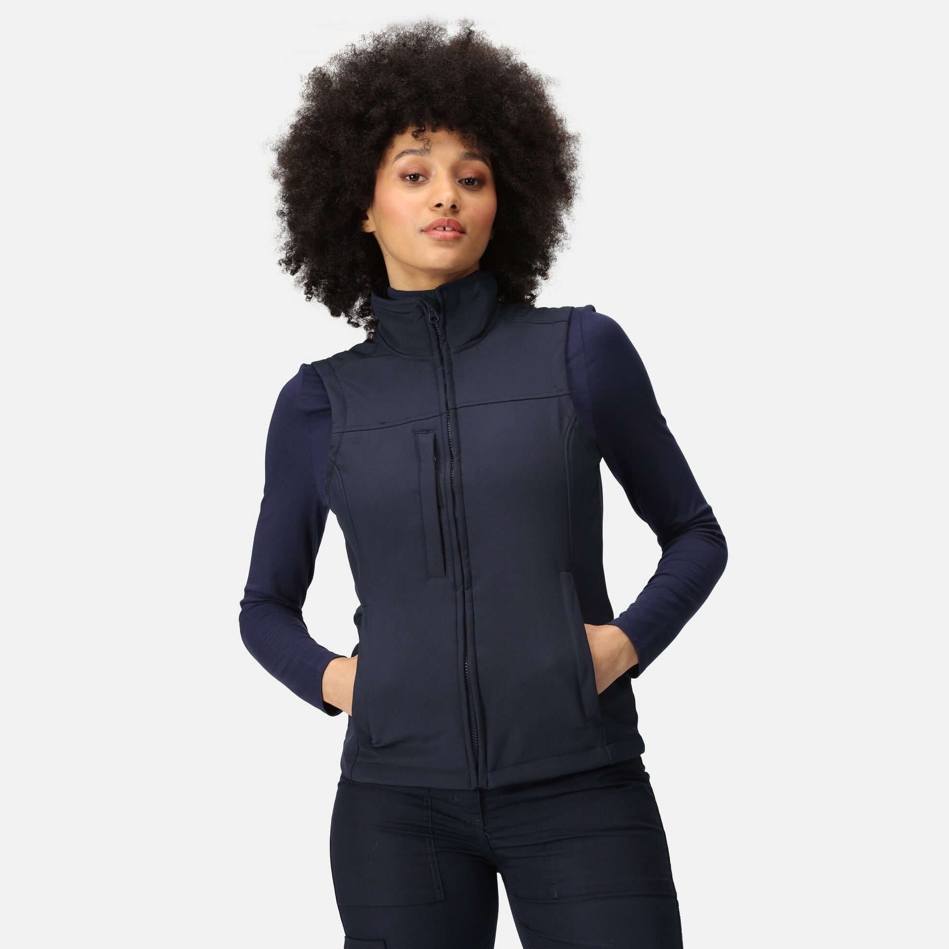 Regatta Flux Ladies Softshell Gilet | Showerproof Stretch Body Warmer | 3 Colours | 10-20 - Gilet - Logo Free Clothing
