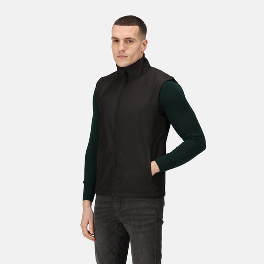 Regatta Classic Mens Softshell Gilet | Showerproof Stretch Body Warmer | 3 Colours | S-3XL - Gilet - Logo Free Clothing