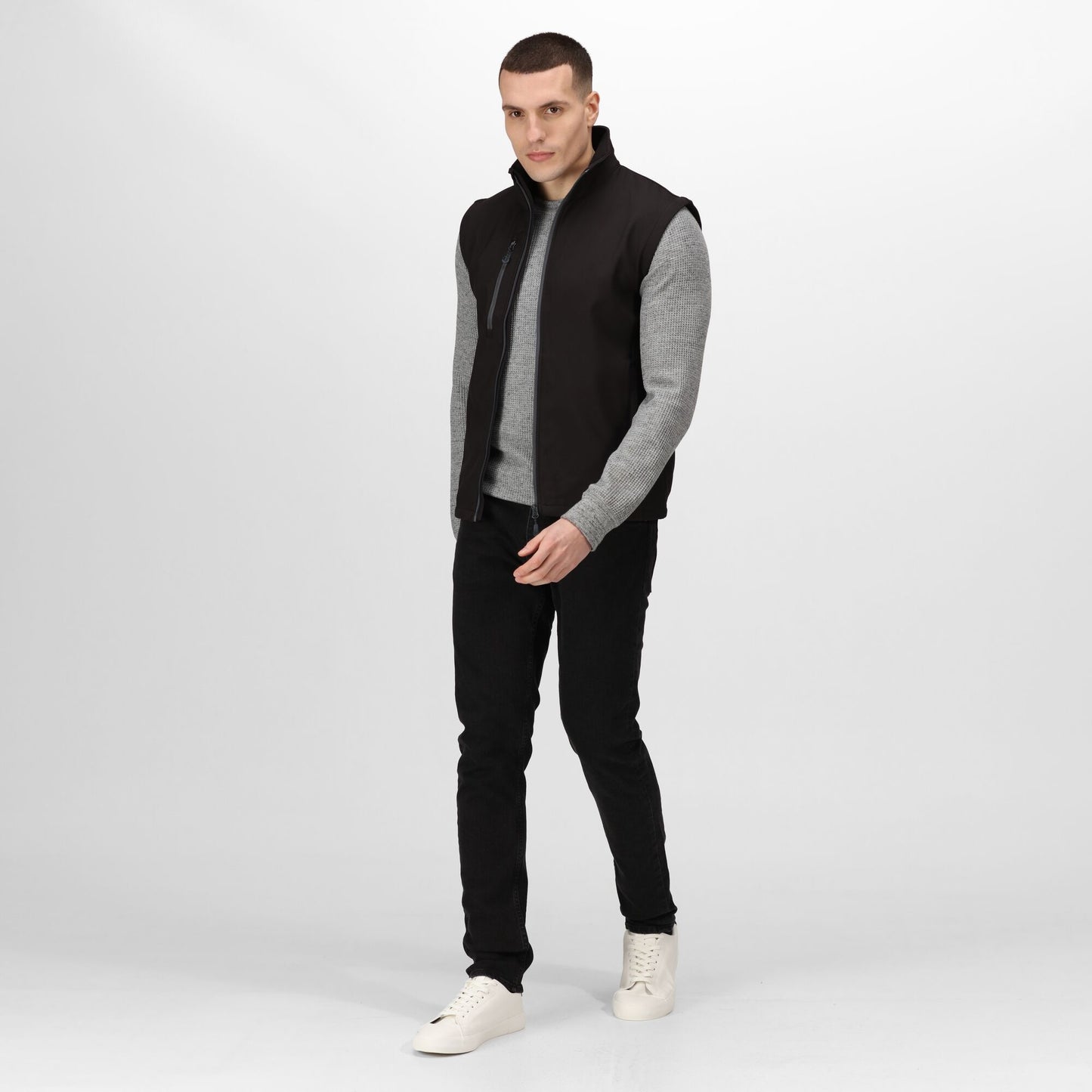 Regatta Honestly Made Mens Recycled Gilet | Softshell Body Warmer | Black or Navy | S-3XL - Gilet - Logo Free Clothing