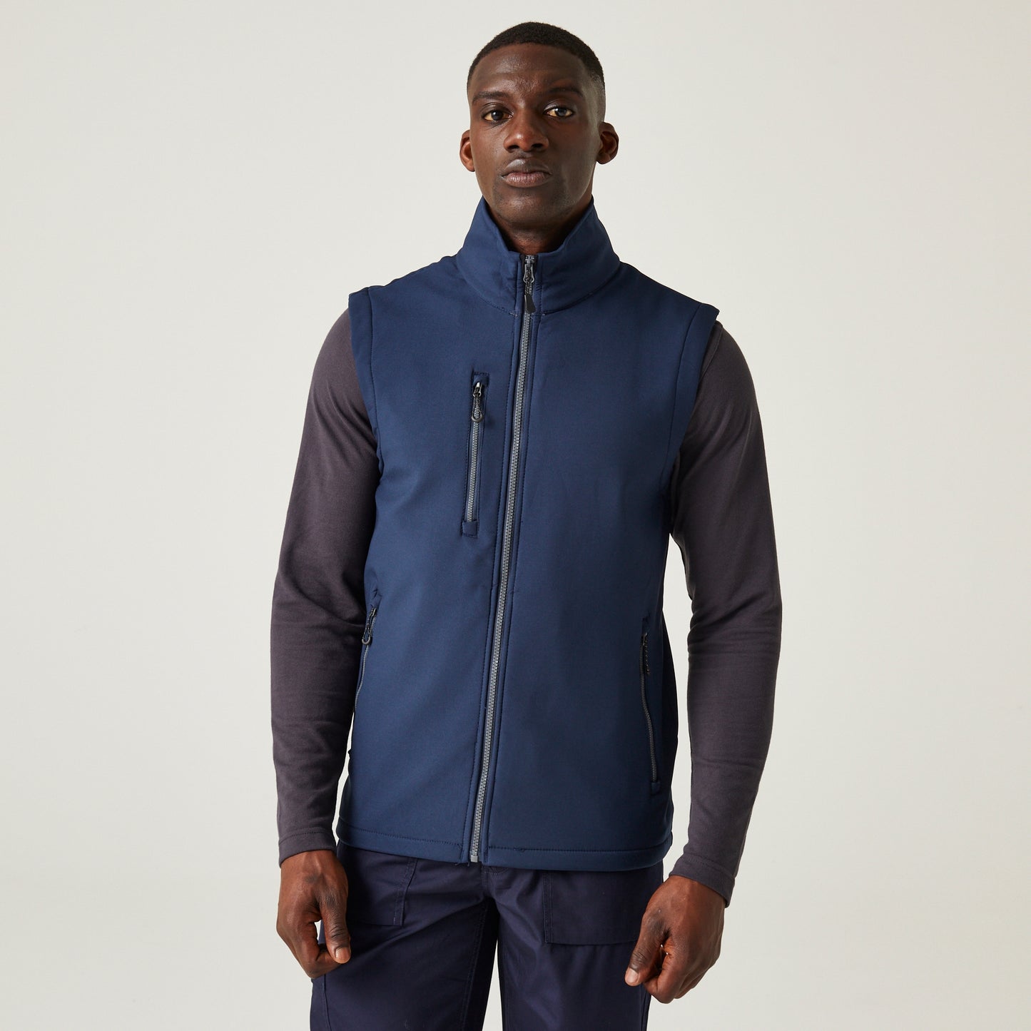 Regatta Navigate Mens Softshell Gilet | Fleece Lined Stretch Body Warmer | 7 Colours | S-3XL - Gilet - Logo Free Clothing