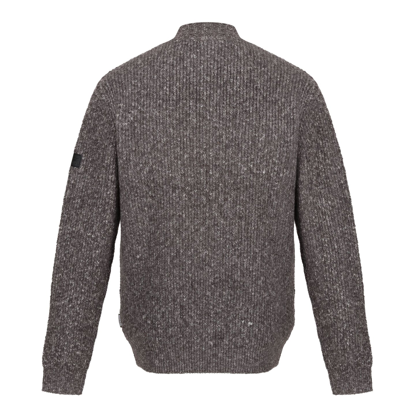 Regatta Solomon Mens Half Zip Knitted Pullover | Heavyweight Jumper | Grey or Navy | S-3XL - Sweatshirt - Logo Free Clothing
