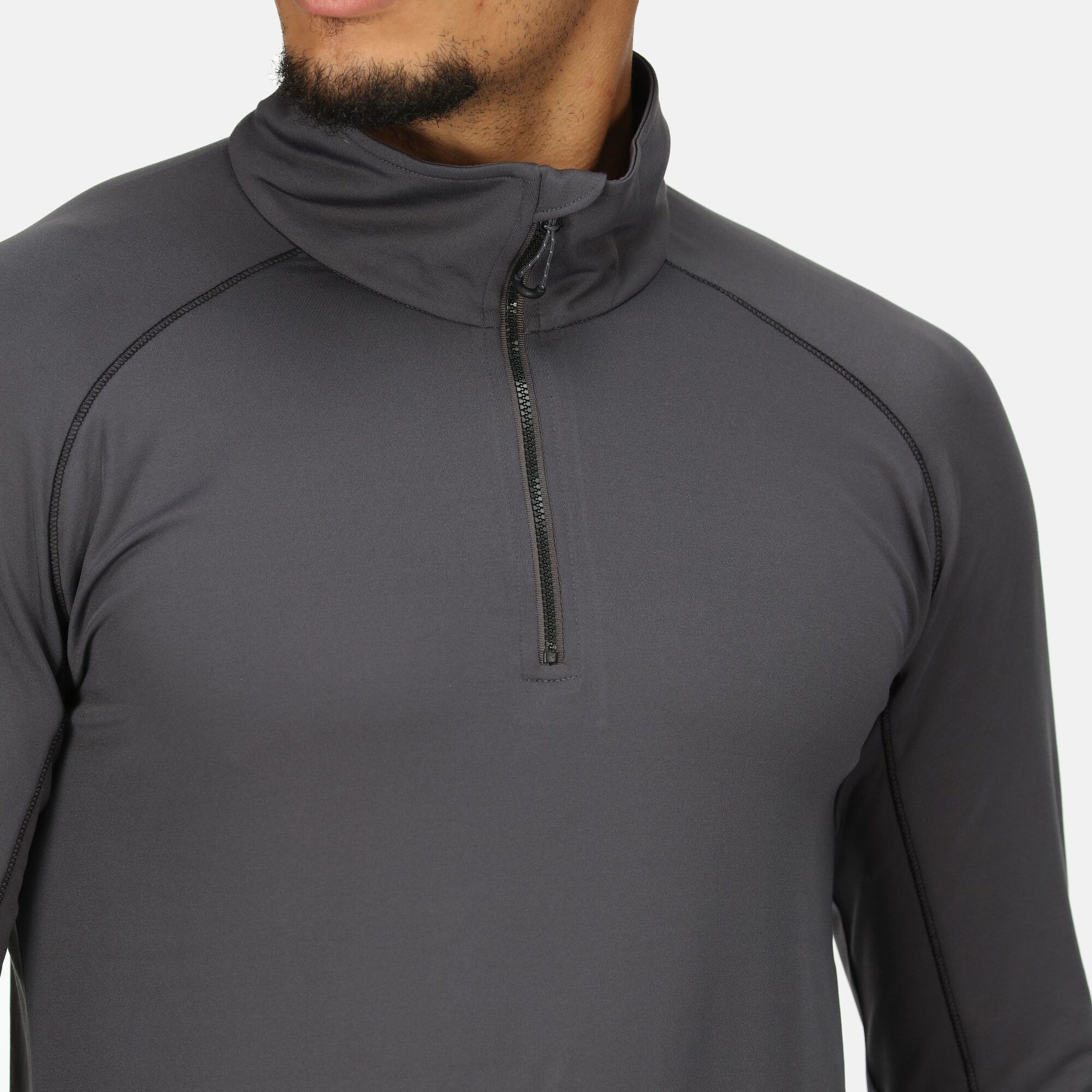 Regatta Core Stretch Mens Half Zip Midlayer Top | Lightweight | Recycled | 3 Colours | S-3XL - Sweatshirt - Logo Free Clothing
