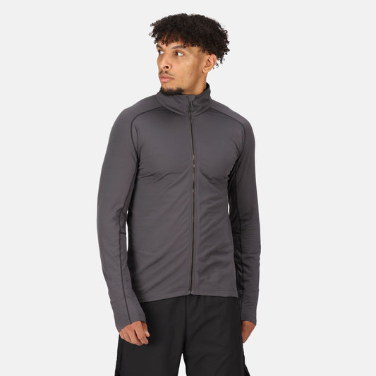 Regatta Core Stretch Mens Full Zip Midlayer Top | Lightweight | Recycled | 3 Colours | S-3XL - Sweatshirt - Logo Free Clothing