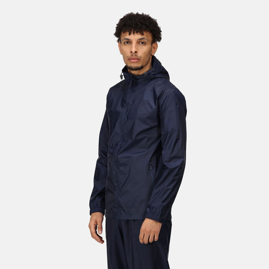 Regatta Pro Packaway Mens Waterproof Jacket | Breathable | Lightweight | Navy or Black | XS-3XL - Winter Jacket - Logo Free Clothing