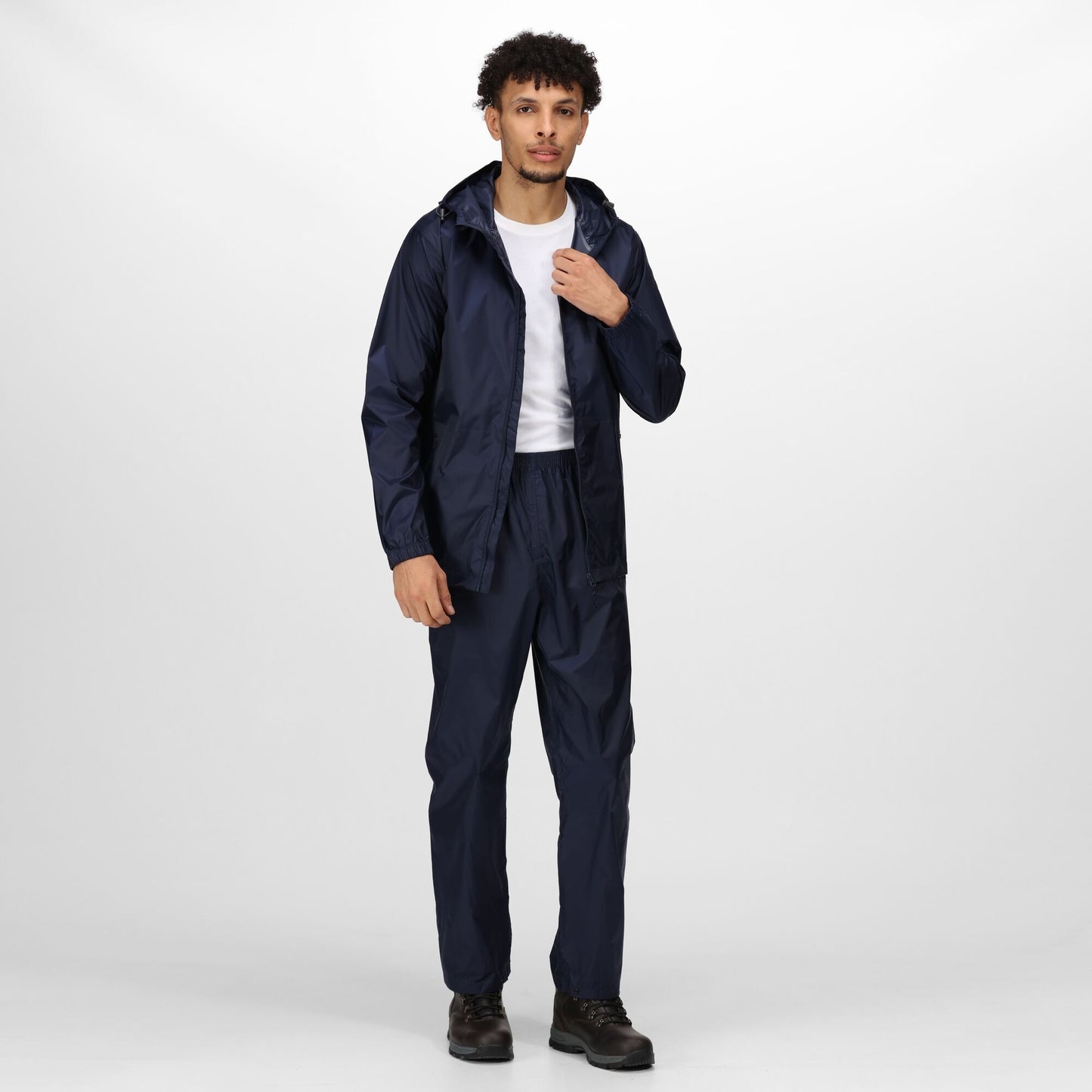 Regatta Pro Packaway Mens Waterproof Jacket | Breathable | Lightweight | Navy or Black | XS-3XL - Winter Jacket - Logo Free Clothing