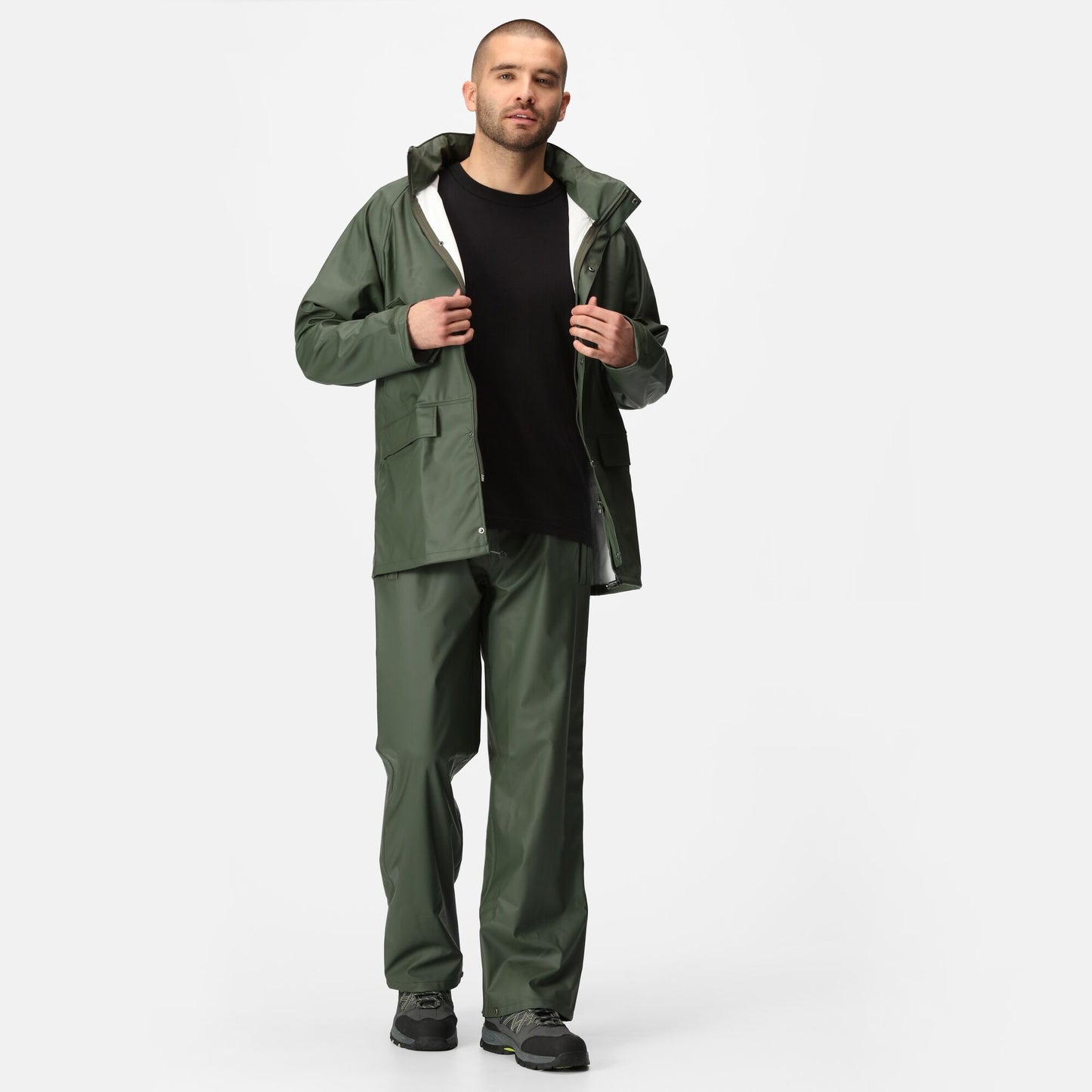 Regatta Stormflex II Mens Waterproof Jacket | Hooded | Breathable | Olive or Navy | S-4XL - Winter Jacket - Logo Free Clothing