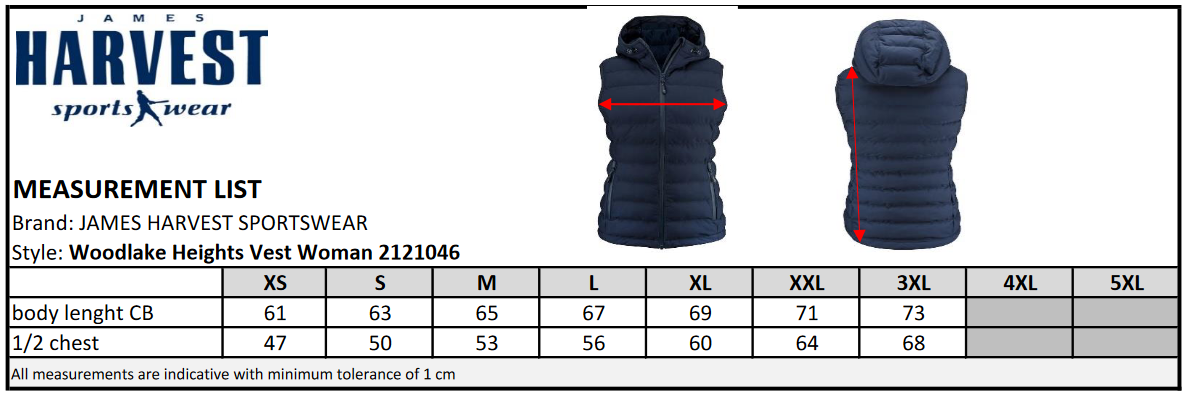 James Harvest Woodlake Ladies Padded Gilet | Waterproof Body Warmer | Sustainable | 3 Colours | XS-2XL - Gilet - Logo Free Clothing