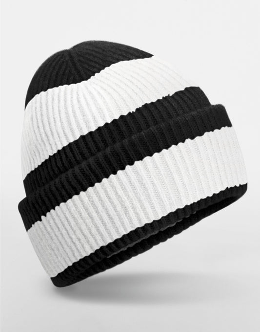 Beechfield Colour Block Beanie | Unisex | Soft Touch | Cuffed | 4 Colours | One Size