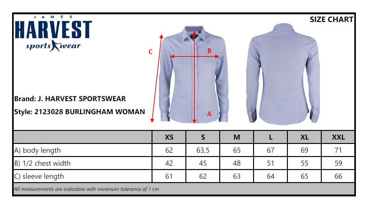 James Harvest Burlingham Ladies Shirt | Long Sleeve | Cotton Blend | 4 Colours | XS-2XL - Shirt - Logo Free Clothing