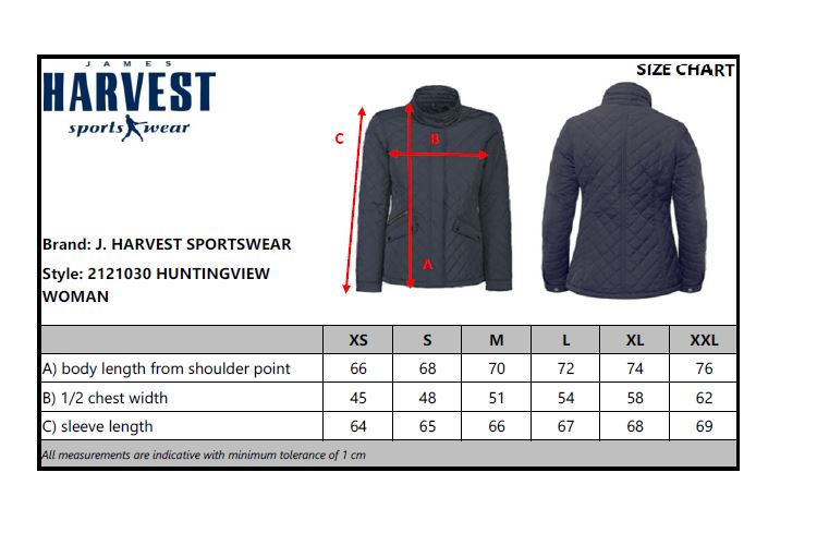 James Harvest Huntingview Ladies Quilted Jacket | Lightly Padded | Navy or Black | XS-2XL - Winter Jacket - Logo Free Clothing