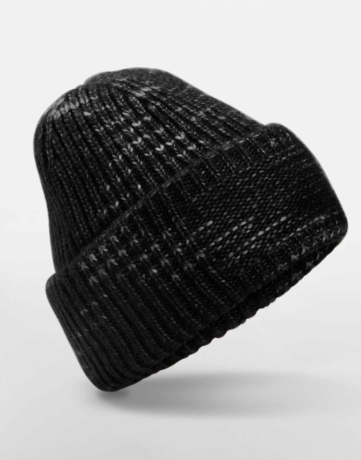 Beechfield Chunky Knitted Patch Beanie | Unisex | Heavyweight | Double Knit | 4 Colours | One Size