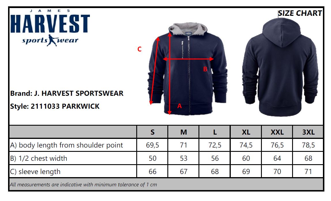 James Harvest Parkwick Mens Fleece-Lined Zip-Up Hoodie | Heavyweight | 5 Colours | S-3XL