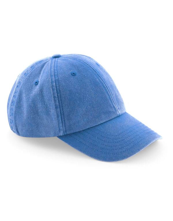 Beechfield Low Profile Vintage Cap | Unisex | Heavy Washed Cotton | 17 Colours | One Size - Hat - Logo Free Clothing
