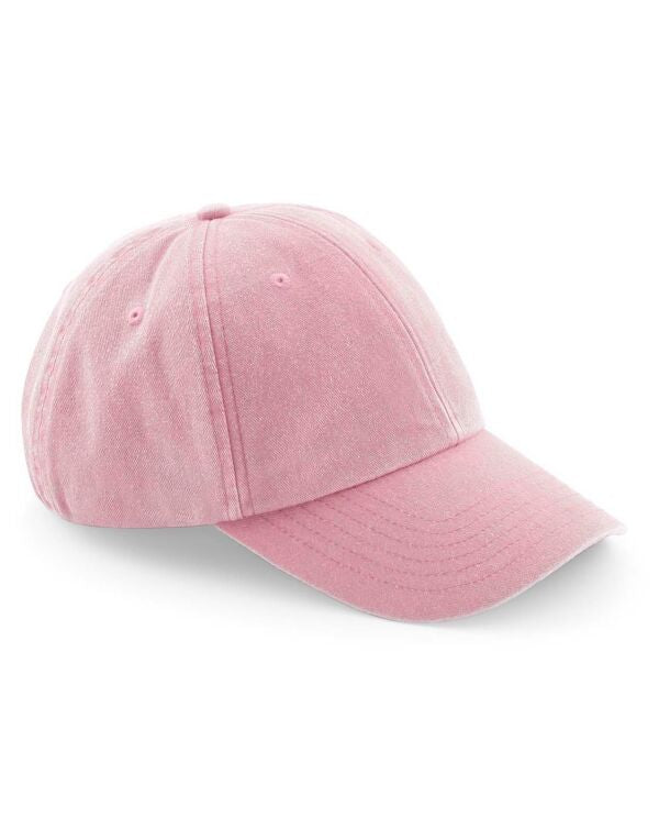 Beechfield Low Profile Vintage Cap | Unisex | Heavy Washed Cotton | 17 Colours | One Size - Hat - Logo Free Clothing