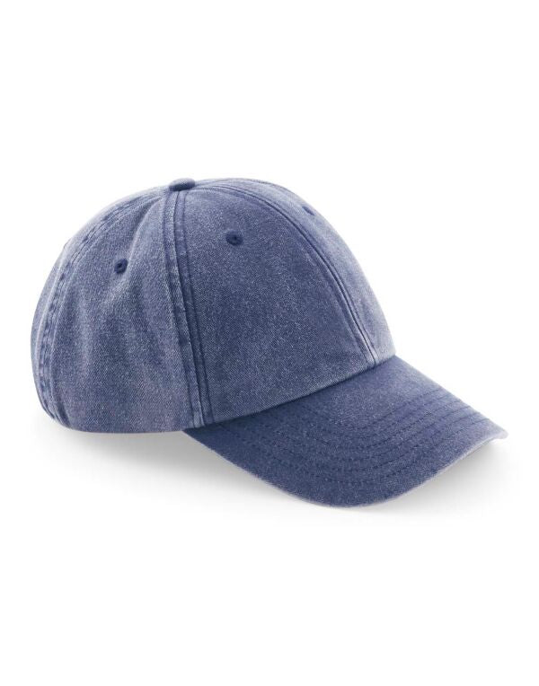 Beechfield Low Profile Vintage Cap | Unisex | Heavy Washed Cotton | 17 Colours | One Size - Hat - Logo Free Clothing