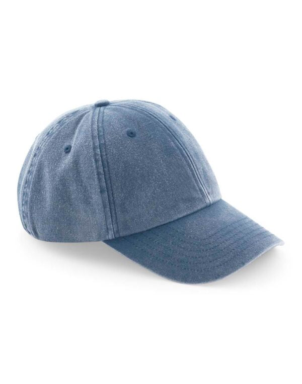 Beechfield Low Profile Vintage Cap | Unisex | Heavy Washed Cotton | 17 Colours | One Size - Hat - Logo Free Clothing