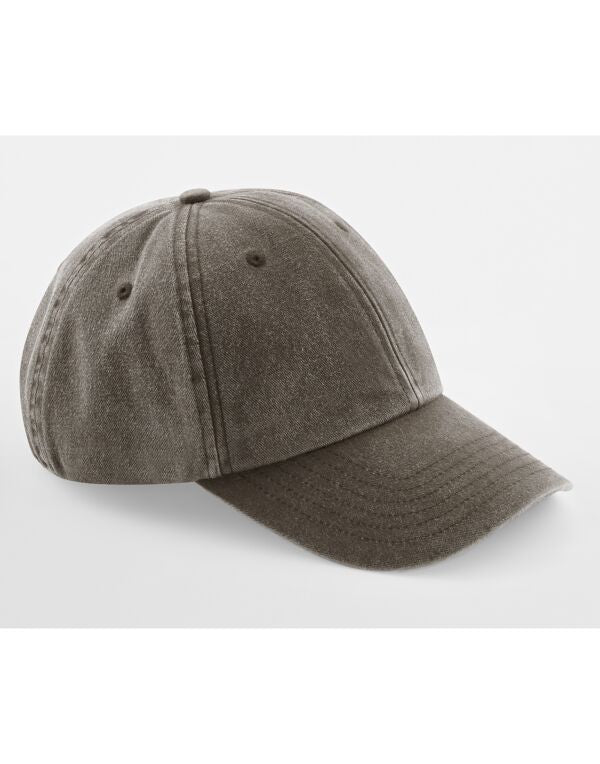 Beechfield Low Profile Vintage Cap | Unisex | Heavy Washed Cotton | 17 Colours | One Size - Hat - Logo Free Clothing