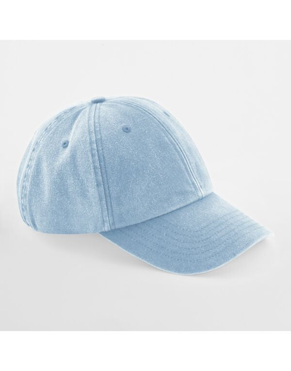 Beechfield Low Profile Vintage Cap | Unisex | Heavy Washed Cotton | 17 Colours | One Size - Hat - Logo Free Clothing