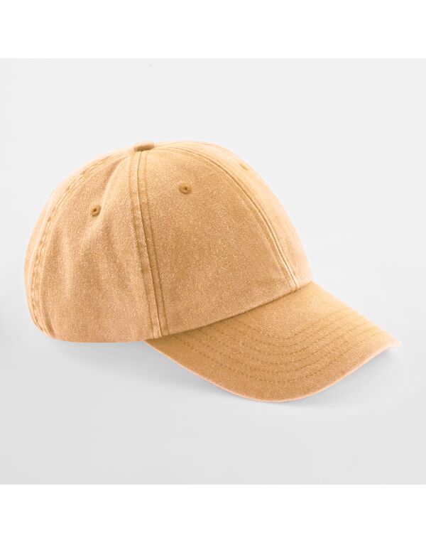 Beechfield Low Profile Vintage Cap | Unisex | Heavy Washed Cotton | 17 Colours | One Size - Hat - Logo Free Clothing