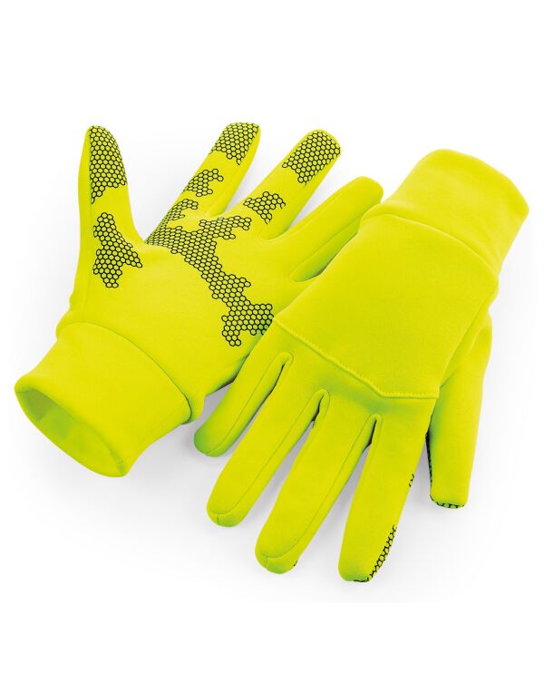 Beechfield Softshell Sports Tech Gloves | Unisex | Touchscreen Gloves | 3 Colours | S-XL - Gloves - Logo Free Clothing