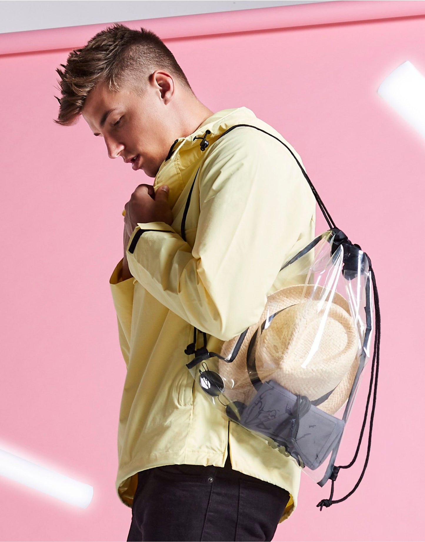 BagBase | Clear Gymsac | Logo Free Clothing