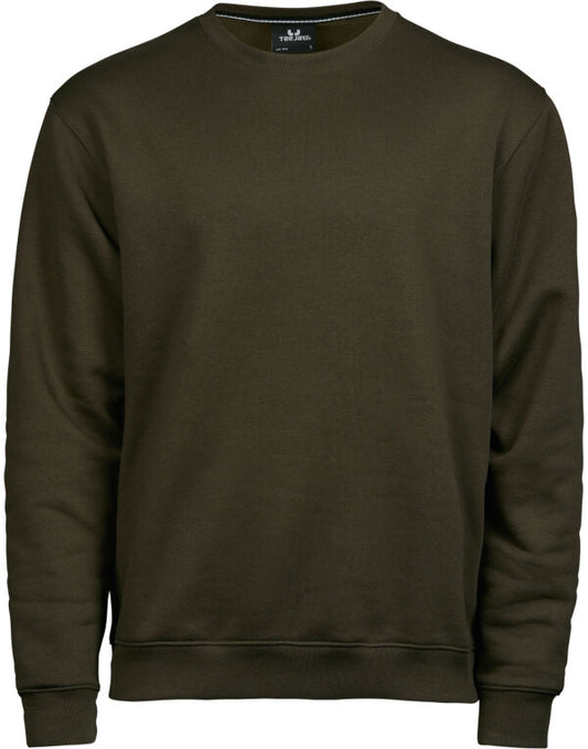 Tee Jays Mens Heavy Sweatshirt | Crew Neck Jumper | Ringspun Cotton Blend | 5 Colours | S-5XL - Sweatshirt - Logo Free Clothing