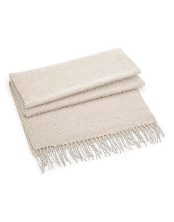 Beechfield Classic Woven Scarf | Unisex | Luxury Yarn | Oversized | 8 Colours | One Size - Scarf - Logo Free Clothing