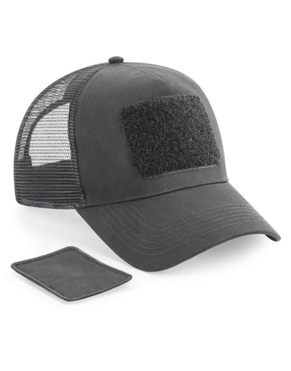 Beechfield Patch Snapback Trucker Cap | Unisex | 5 Panel | 5 Colours | One Size - Hat - Logo Free Clothing