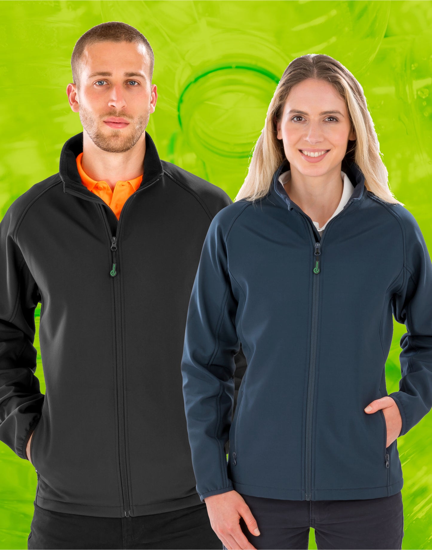 Result Genuine Recycled | Mens Recycled 2-Layer Print Softshell | Logo Free Clothing