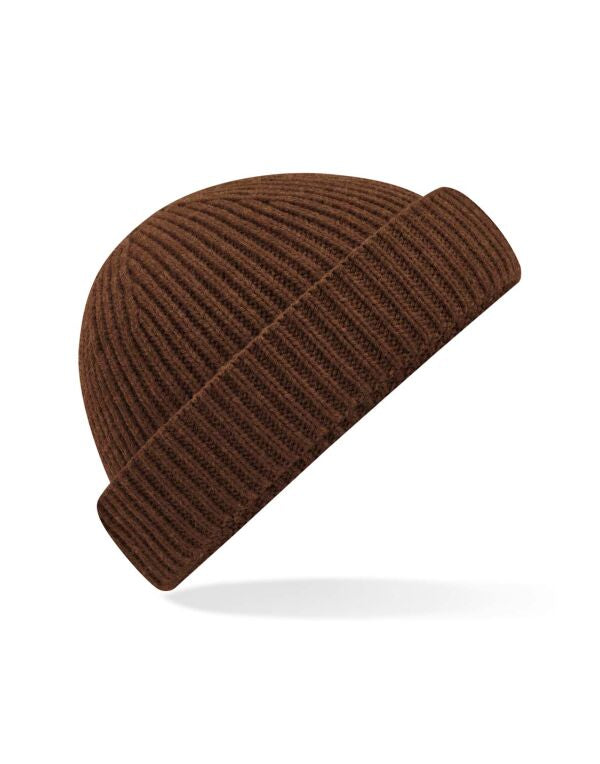 Beechfield Harbour Beanie | Unisex | Ribbed | Cuffed | 12 Colours | One Size - Hat - Logo Free Clothing