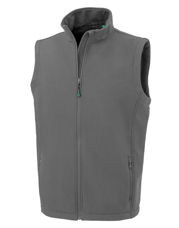 Result Recycled 2-Layer Mens Softshell Gilet | Sustainable Body Warmer | 4 Colours | S-3XL - Gilet - Logo Free Clothing
