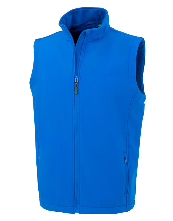 Result Recycled 2-Layer Mens Softshell Gilet | Sustainable Body Warmer | 4 Colours | S-3XL - Gilet - Logo Free Clothing
