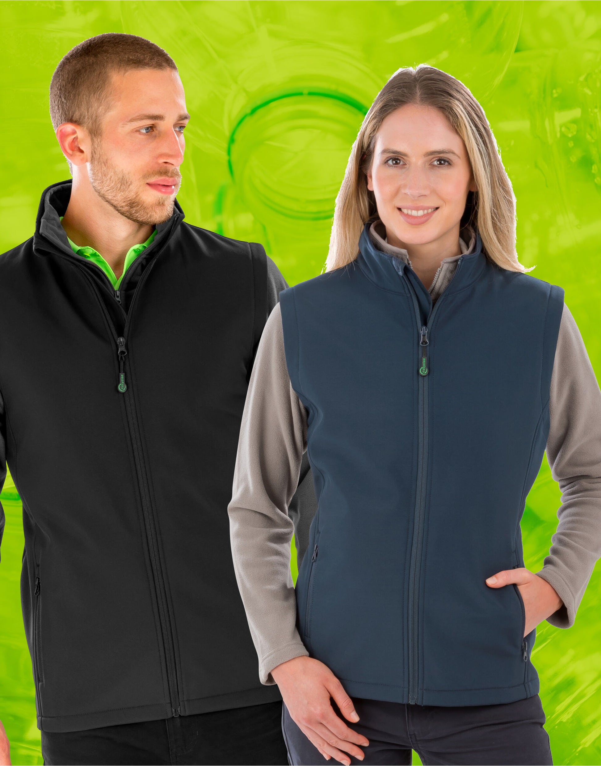 Result Genuine Recycled | Ladies Recycled 2-Layer Print Bodywarmer | Logo Free Clothing